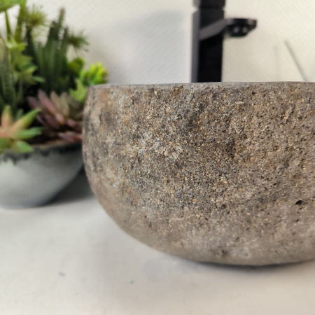 Каменная раковина из речного камня RS-05288 (38*35*15) 0860 из натурального камня