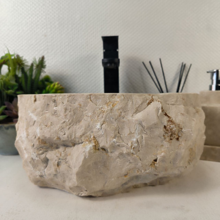 Каменная раковина из мрамора Erozy Cream EM-05324 (35*30*15) 0868 из натурального камня 