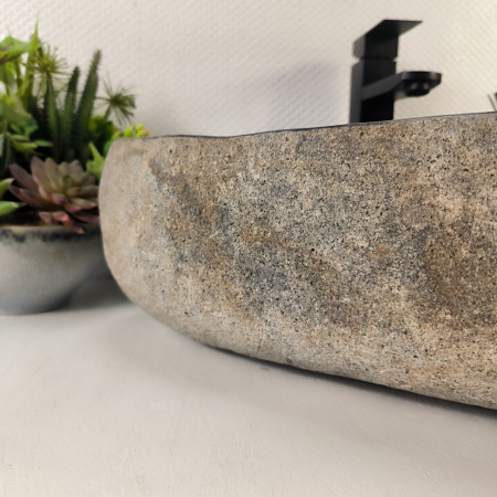 Каменная раковина из речного камня RS-05234 (56*41*15) 0862 из натурального камня
