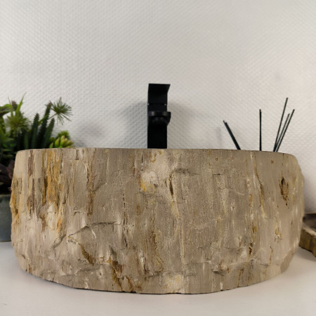 Каменная раковина из окаменелого дерева OD-04797 (40*33*15) 0174 из натурального камня