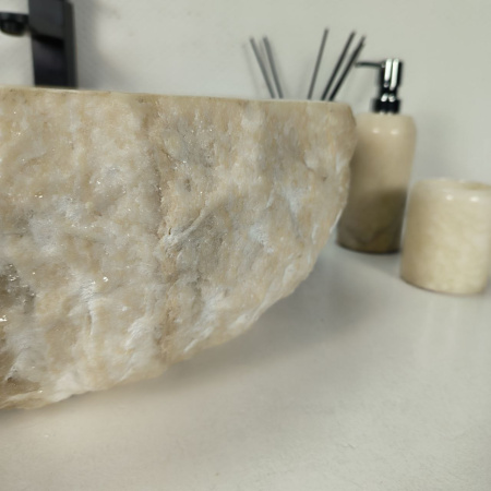 Каменная раковина из оникса Erozy White EO-04320 (62*52*16) 0215 из натурального камня