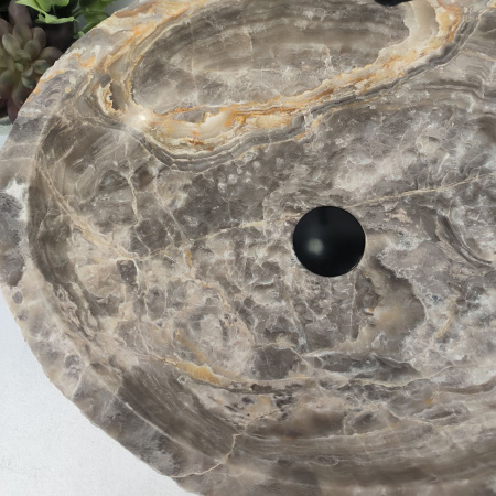 Каменная раковина из оникса Erozy Grey EO-04731 (52*42*14) 0156 из натурального камня