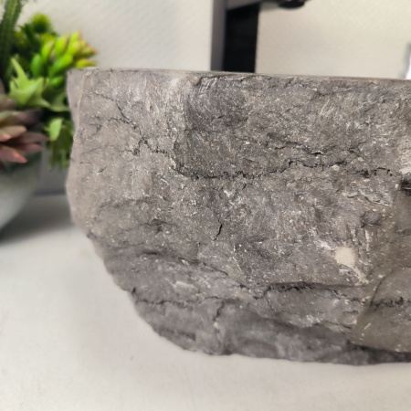 Каменная раковина из мрамора Erozy Grey EM-05323 (38*33*15) 0882 из натурального камня