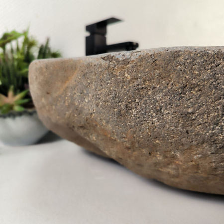 Каменная раковина из речного камня RS-05280 (55*53*15) 0857 из натурального камня