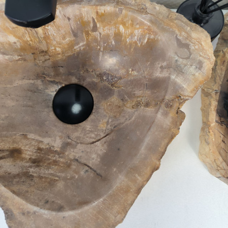 Каменная раковина из окаменелого дерева OD-04796 (40*32*15) 0174 из натурального камня