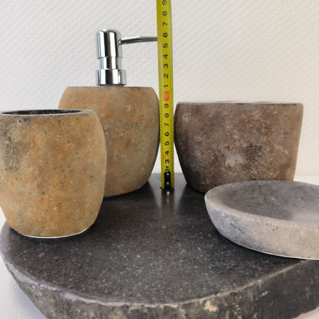 Набор из речного камня 5 предмета RN-03741 c подносом 147