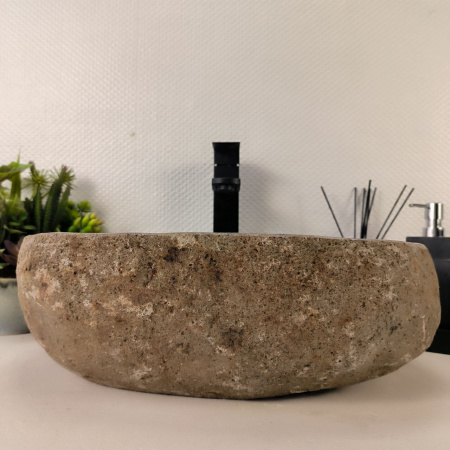 Каменная раковина из речного камня RS-05051 (44*37*15) 0861 из натурального камня