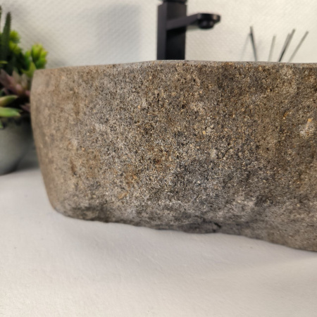 Каменная раковина из речного камня RS-04858 (52*40*15) 0857 из натурального камня