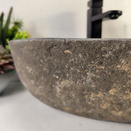 Каменная раковина из речного камня RS-05217 (55*36*15) 0857 из натурального камня