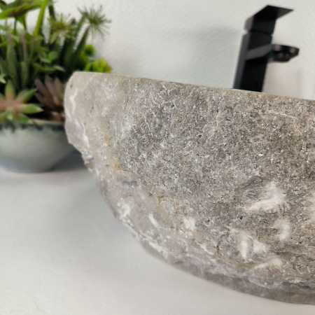 Каменная раковина из мрамора Erozy Grey EM-04523 (51*41*15) 0188 из натурального камня