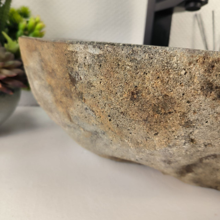 Каменная раковина из речного камня RS-04870 (51*34*15) 0862 из натурального камня
