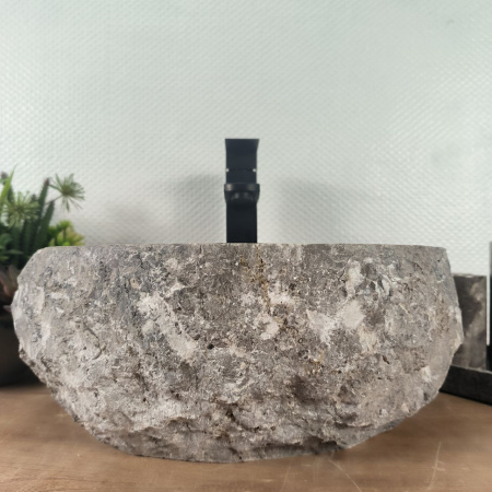 Каменная раковина из мрамора Erozy Grey EM-04639 (38*32*16) 0191 из натурального камня