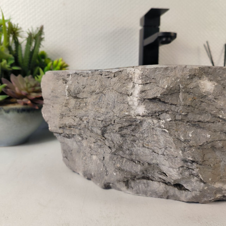 Каменная раковина из мрамора Erozy Grey EM-05320 (45*36*15) 0890 из натурального камня