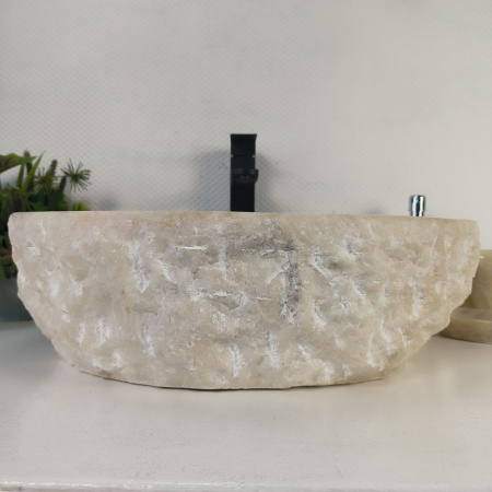 Каменная раковина из оникса Erozy White EO-04255 (53*42*15) 0213 из натурального камня
