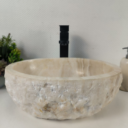 Каменная раковина из оникса Erozy White EO-04244 (41*32*15) 0212 из натурального камня