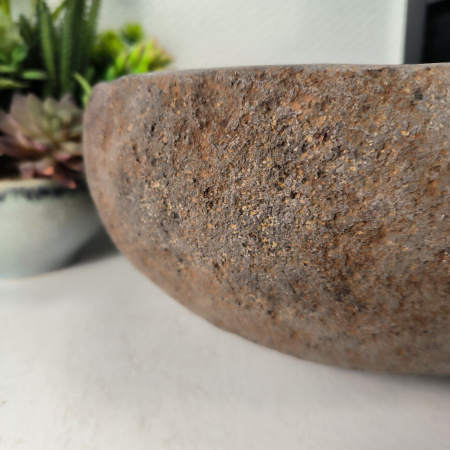 Каменная раковина из речного камня RS-05047 (58*34*15) 0862 из натурального камня