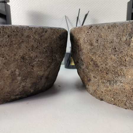 Каменная раковина из речного камня ПАРА!!! RS-04966 (50*33*15) 0865 из натурального камня