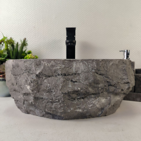 Каменная раковина из мрамора Erozy Grey EM-05323 (38*33*15) 0882 из натурального камня