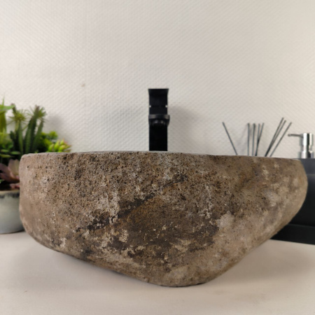 Каменная раковина из речного камня RS-05052 (43*38*15) 0861 из натурального камня