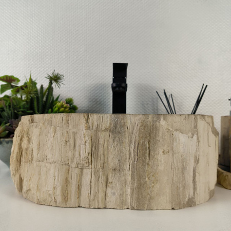Каменная раковина из окаменелого дерева OD-04803 (42*32*15) 0175 из натурального камня