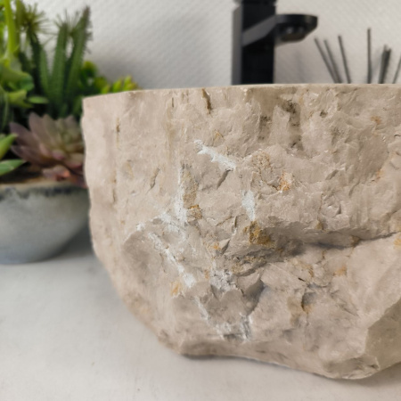 Каменная раковина из мрамора Erozy Cream EM-05324 (35*30*15) 0868 из натурального камня 