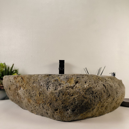 Каменная раковина из речного камня RS-05154 (68*52*18) 0858 из натурального камня