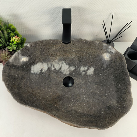 Каменная раковина из речного камня RS-04926 (62*48*15) 0863 из натурального камня