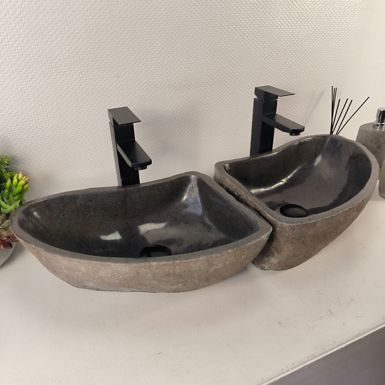 Раковина из речного камня ПАРА! RS-65482 41*30*14 0865
