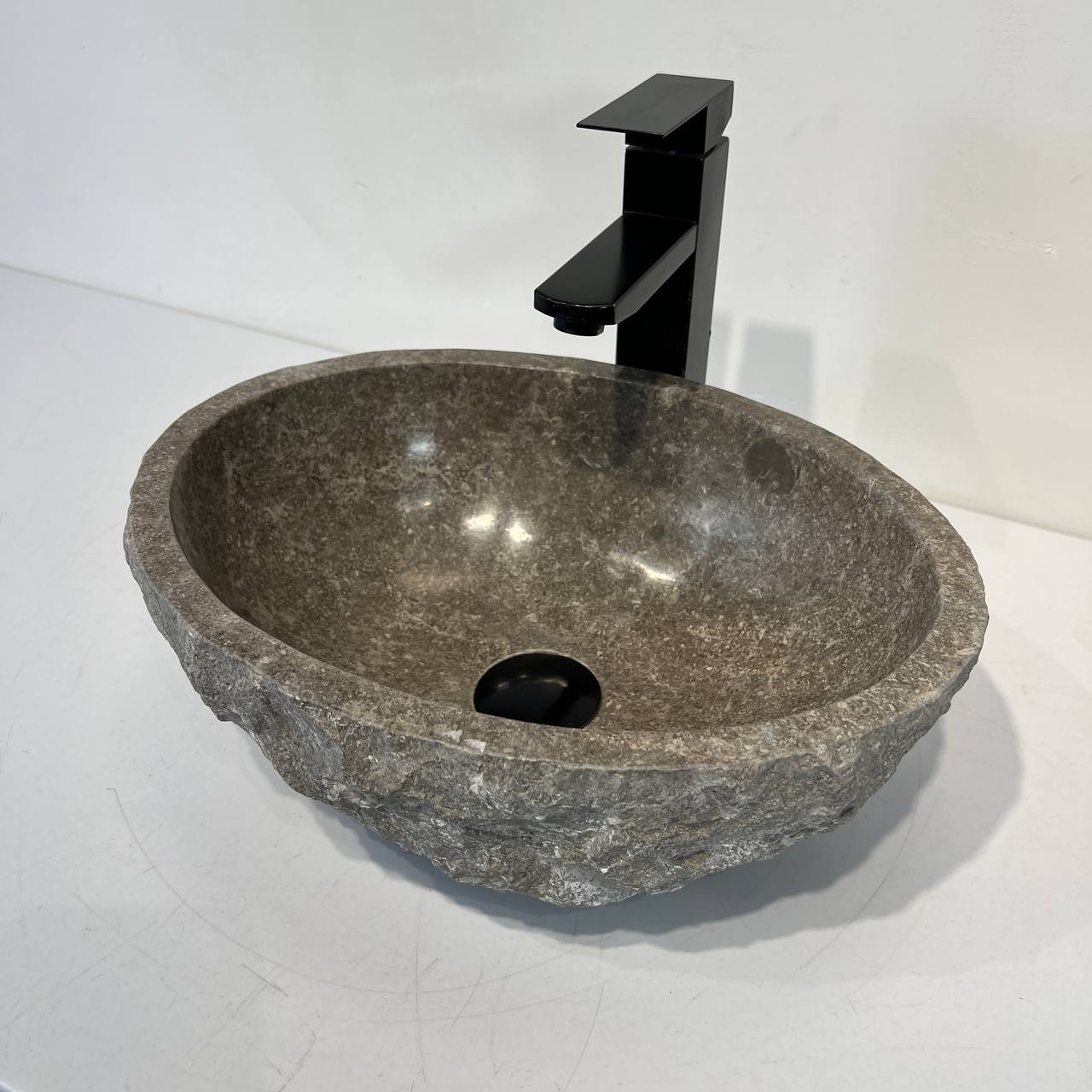 Раковина из мрамора Erozy Grey EM-67042 39*30*14 из натурального камня