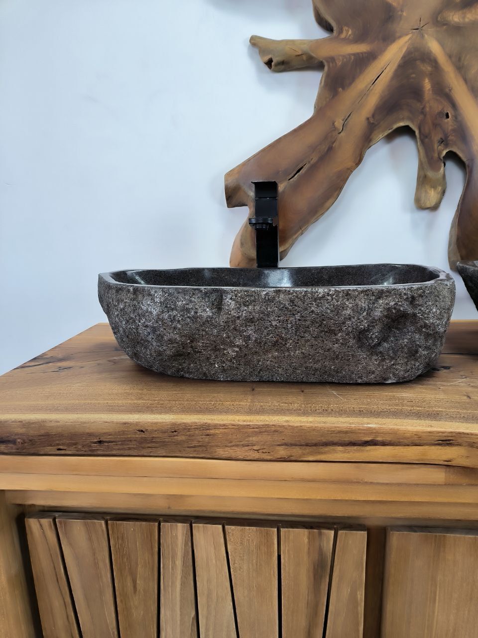 Раковина из речного камня ПАРА! RS-66305 57х31х15 из натурального камня