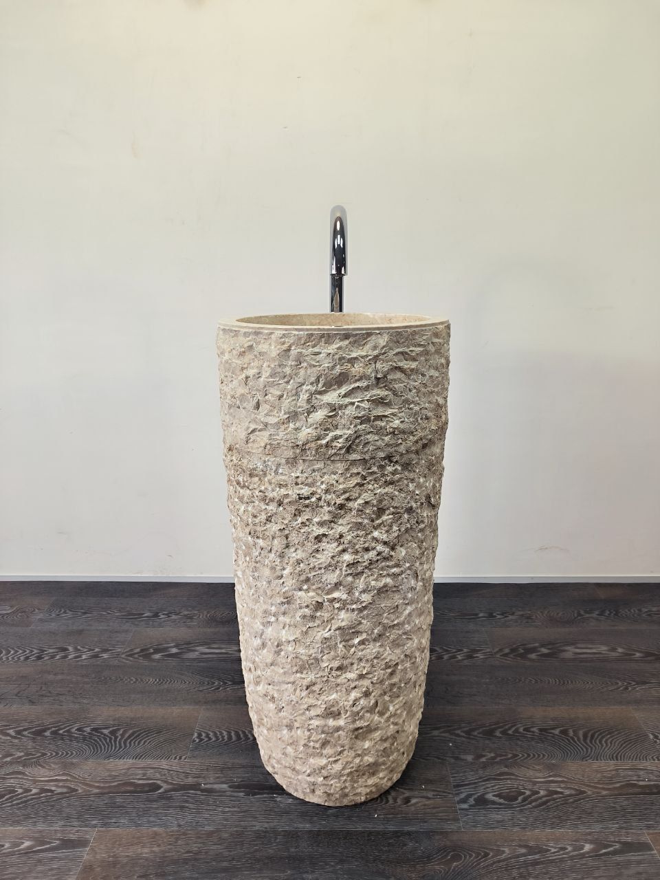 Раковина напольная из мрамора Pedestal Cream Marmo MN-65911 40х40х90 из натурального камня