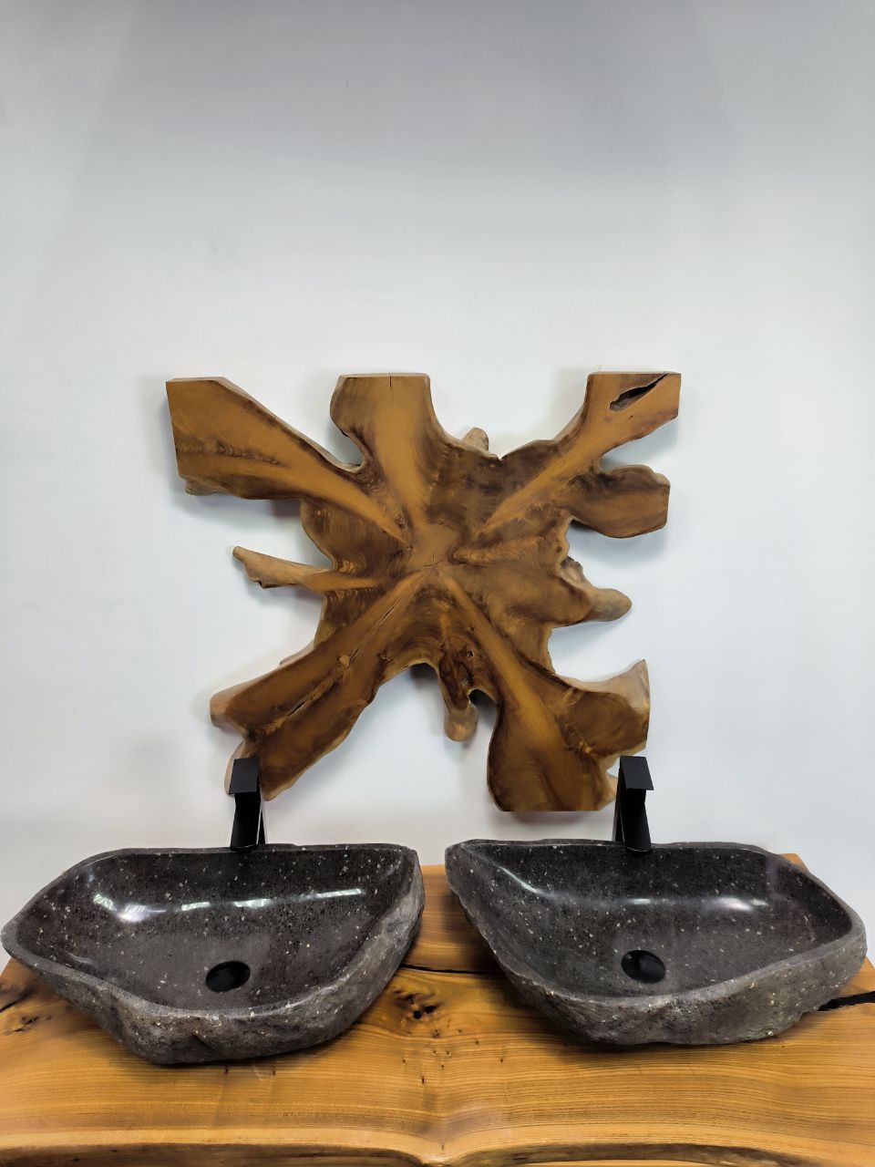 Раковина из речного камня ПАРА! RS-66474 60х35х15 из натурального камня