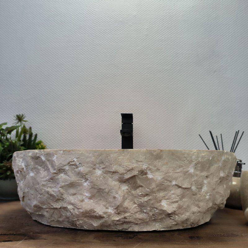 Раковина из мрамора Erozy Cream EM-62654 55*46*15 из натурального камня