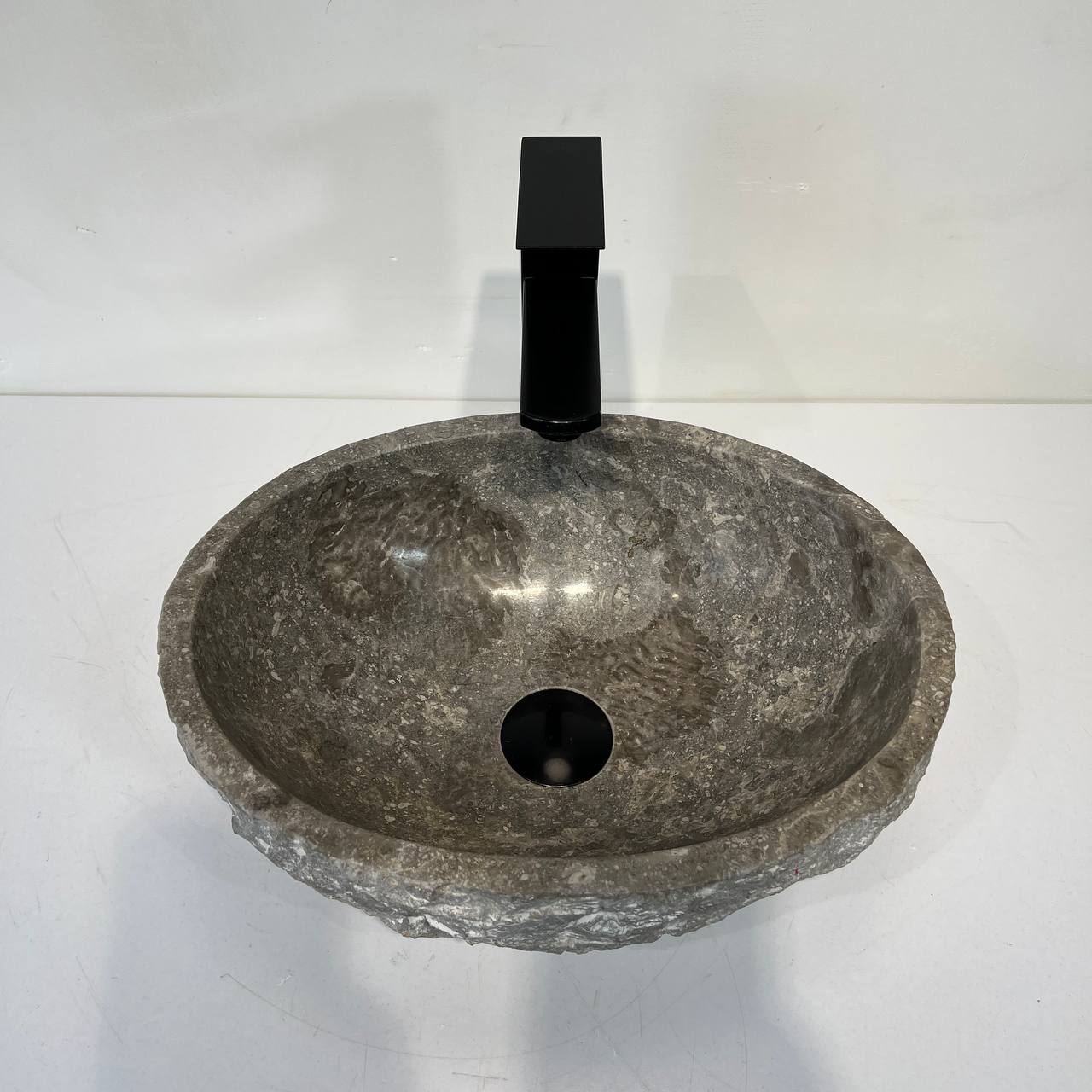 Раковина из мрамора Erozy Grey EM-67040 40*30*15 из натурального камня