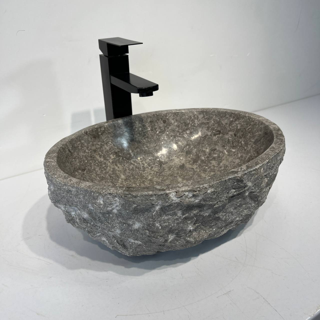 Раковина из мрамора Erozy Grey EM-67041 40*30*15 из натурального камня