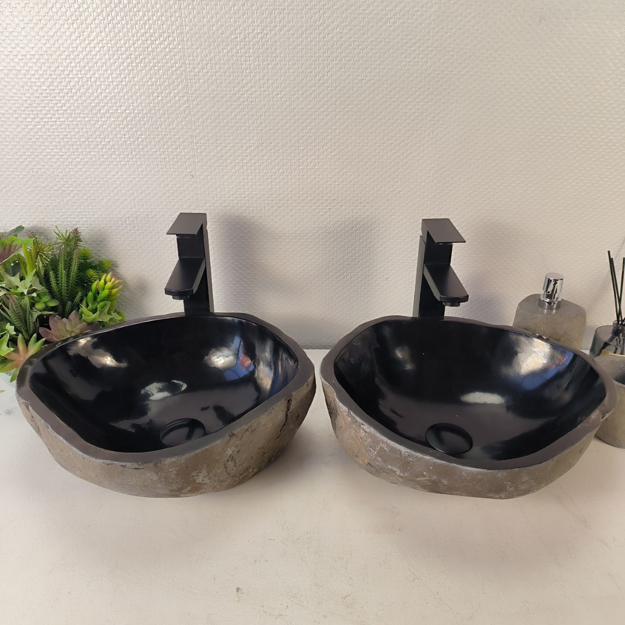 Раковина из речного камня ПАРА! RS-65339 40*36*15 0865