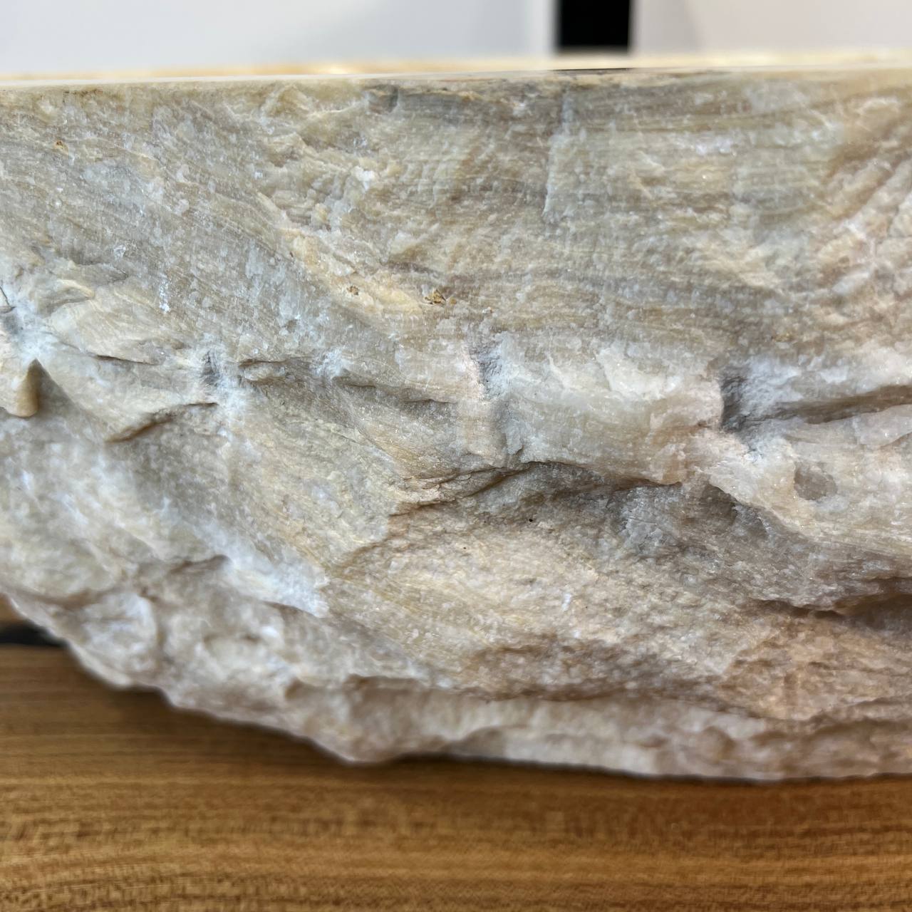 Раковина из оникса ПАРА! Erozy White EO-66991 52*42*15 из натурального камня