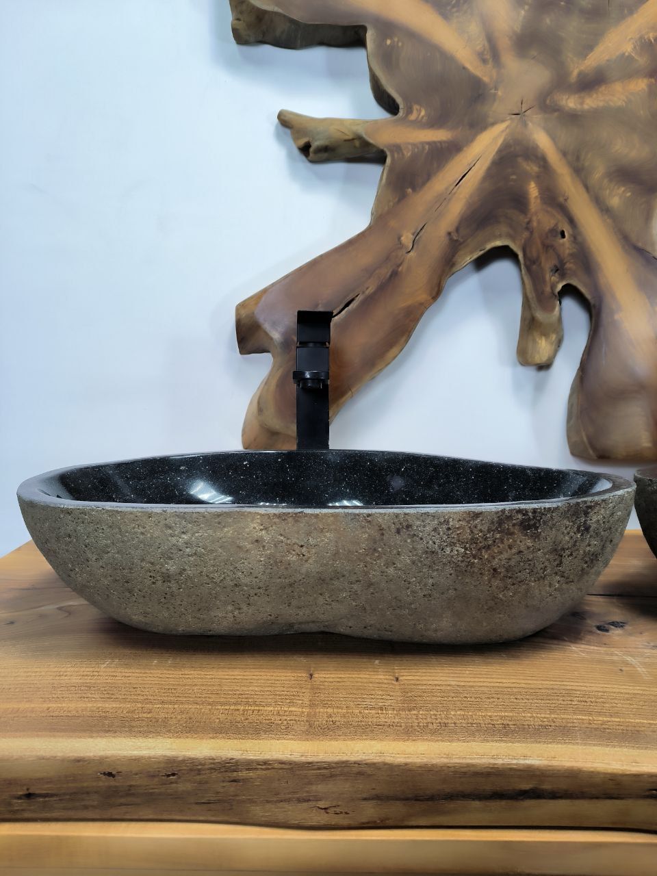 Раковина из речного камня ПАРА! RS-66404 56х33х14 из натурального камня
