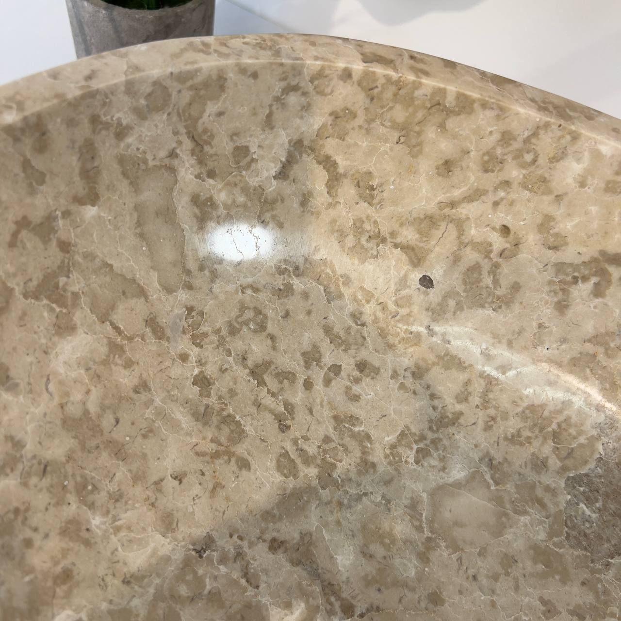 Раковина из мрамора Oval Cream OM-66795 60*40*18 из натурального камня