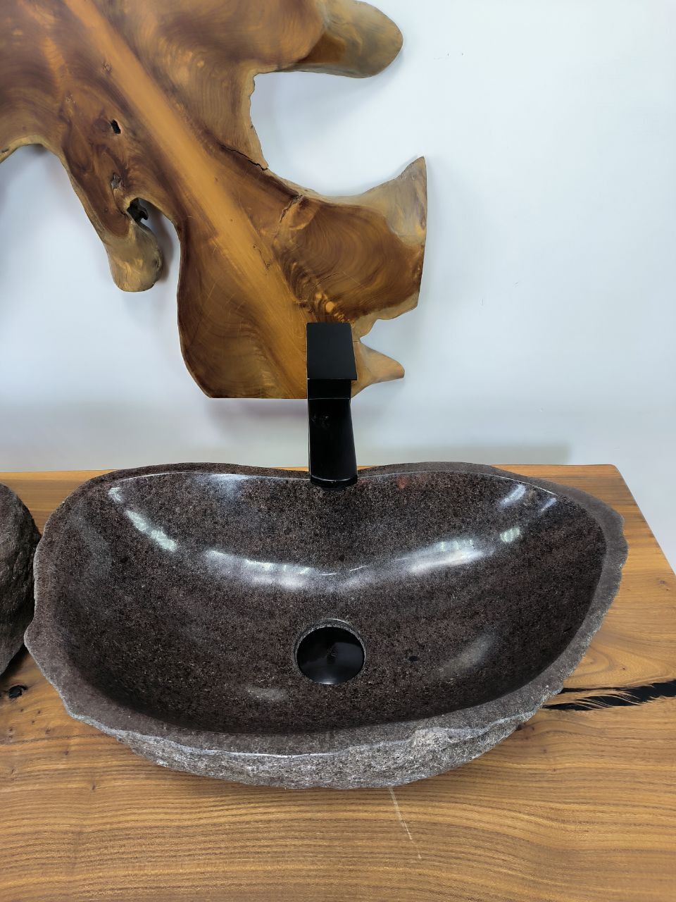 Раковина из речного камня ПАРА! RS-66305 57х31х15 из натурального камня