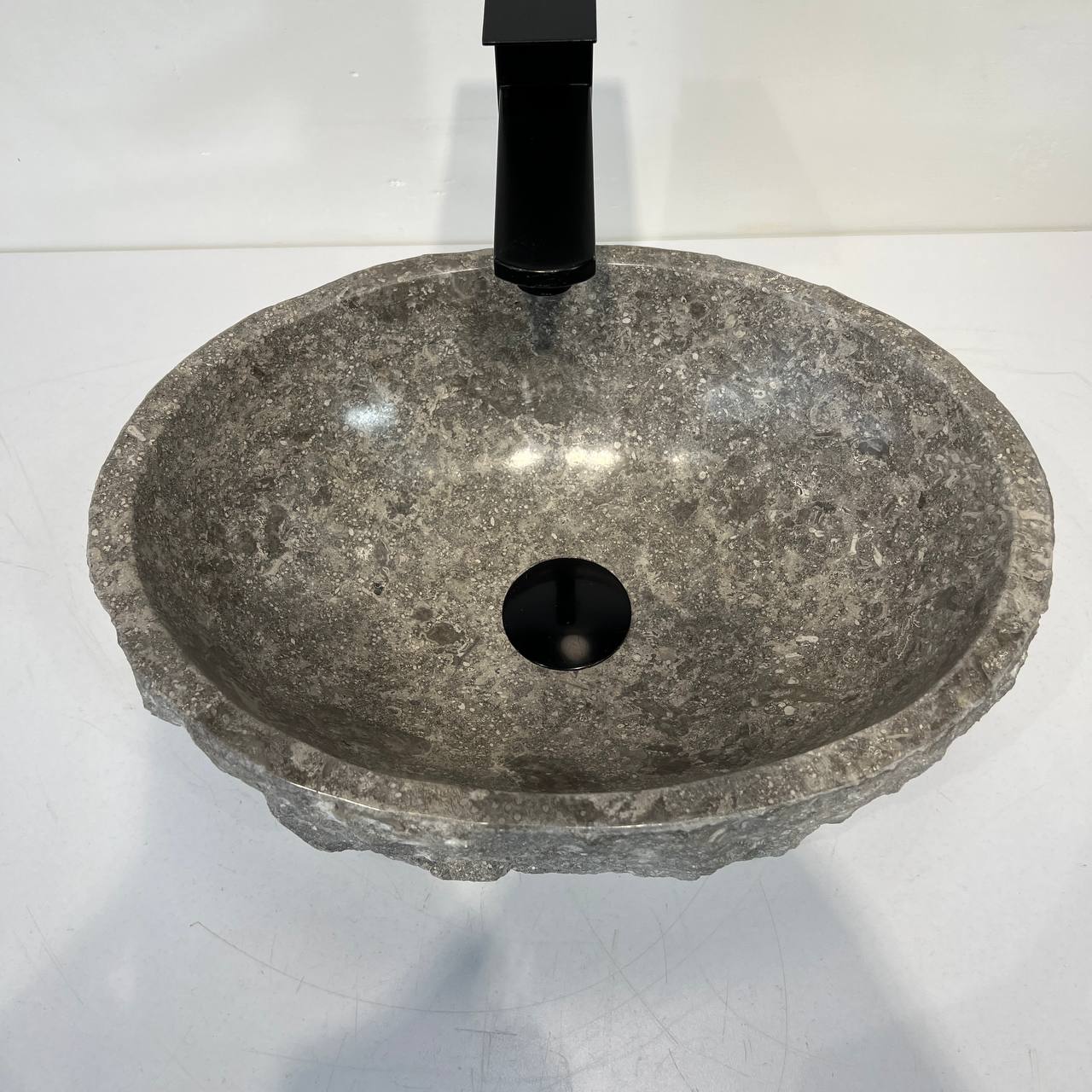 Раковина из мрамора Erozy Grey EM-67041 40*30*15 из натурального камня