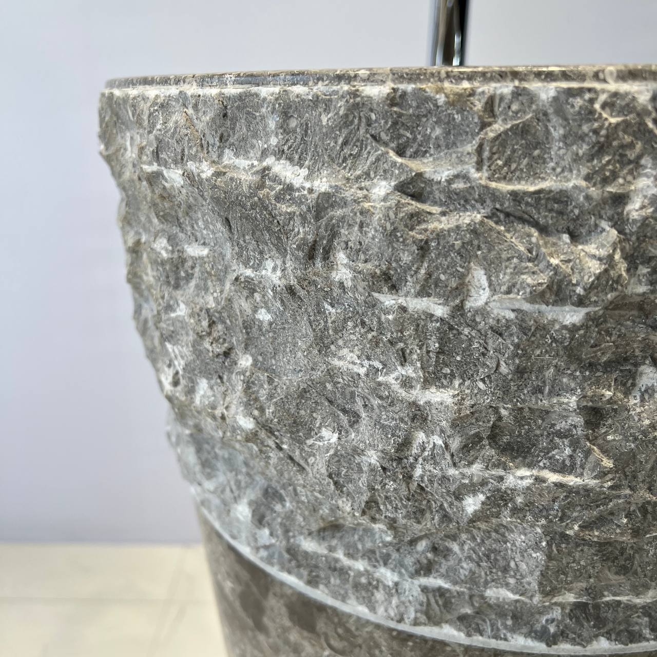 Раковина напольная из мрамора Erozy Top Grey MN-67044 40*40*90
