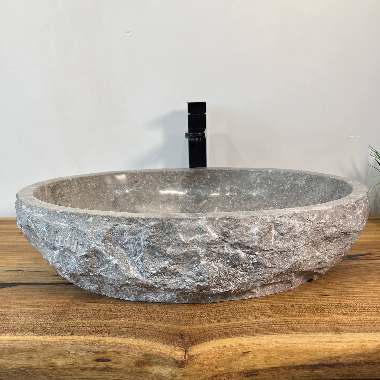 Раковина из мрамора Erozy Grey EM-66990 60*42*15 из натурального камня