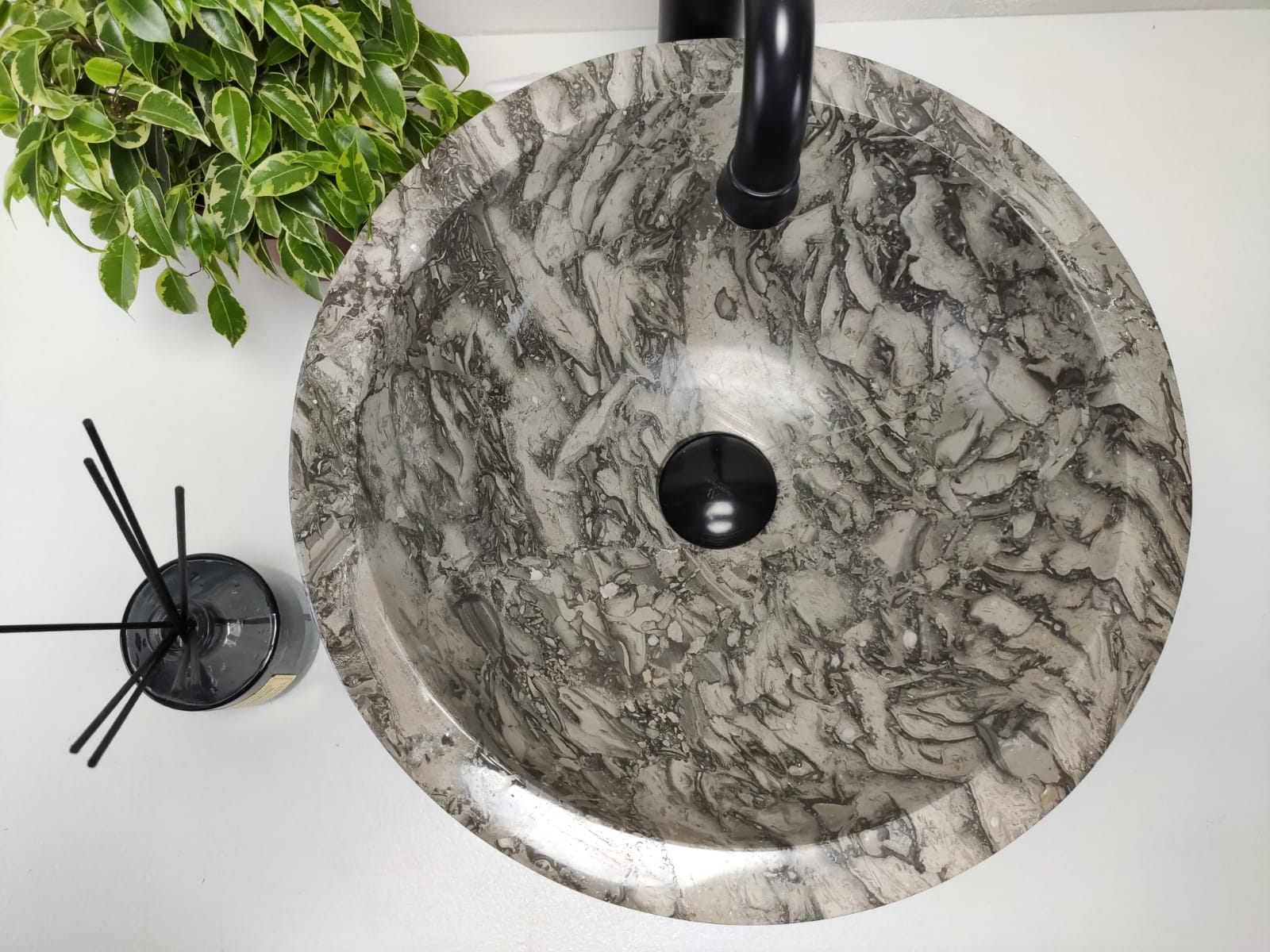 Раковина из мрамора Drum Doreng DM-60990 (40*40*15) из натурального камня