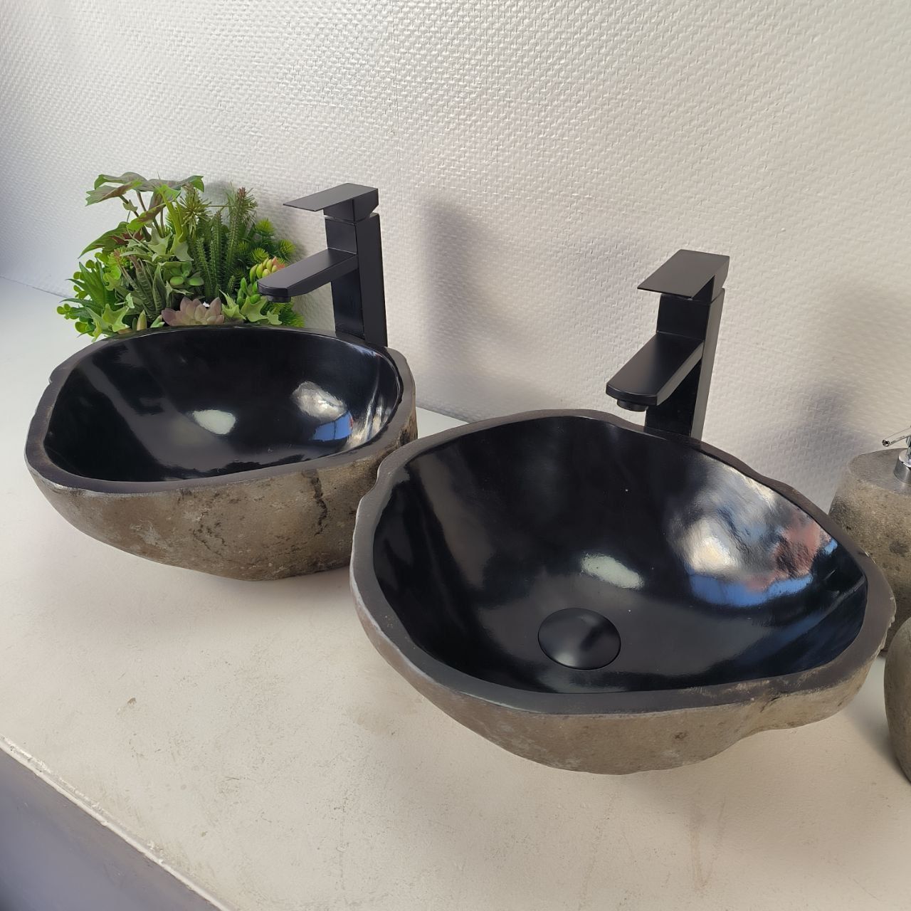 Раковина из речного камня ПАРА! RS-65339 40*36*15 0865