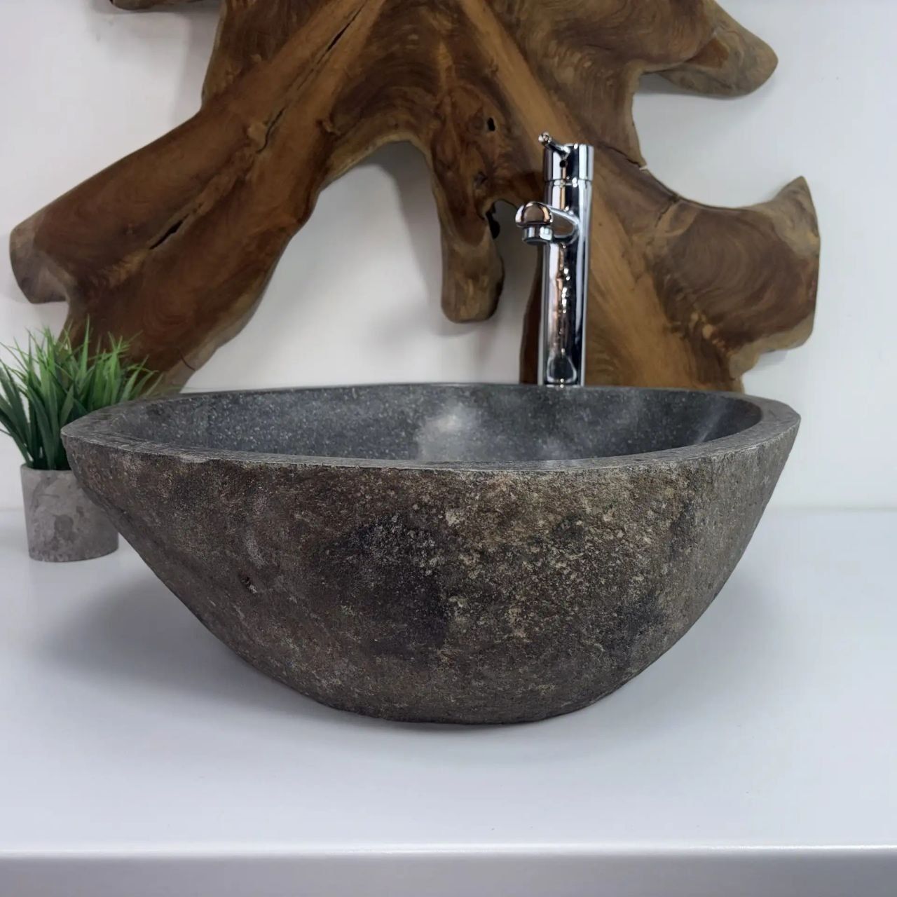 Раковина из речного камня RS-66782 51*44*15
