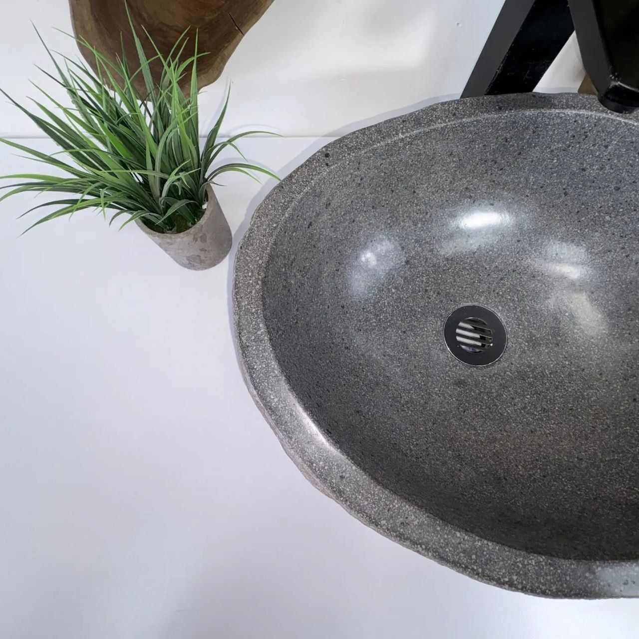 Раковина из речного камня RS-66781 45*35*15