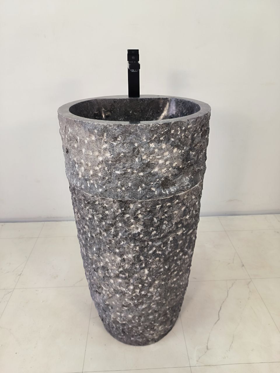 Раковина напольная из мрамора Pedestal Grey Marmo MN-65922 45х45х90 из натурального камня