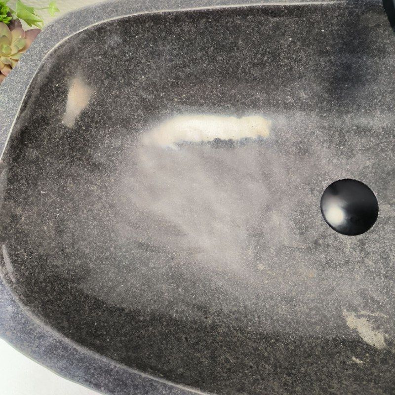 Раковина из речного камня RS-63532 (75*43*17) из натурального камня