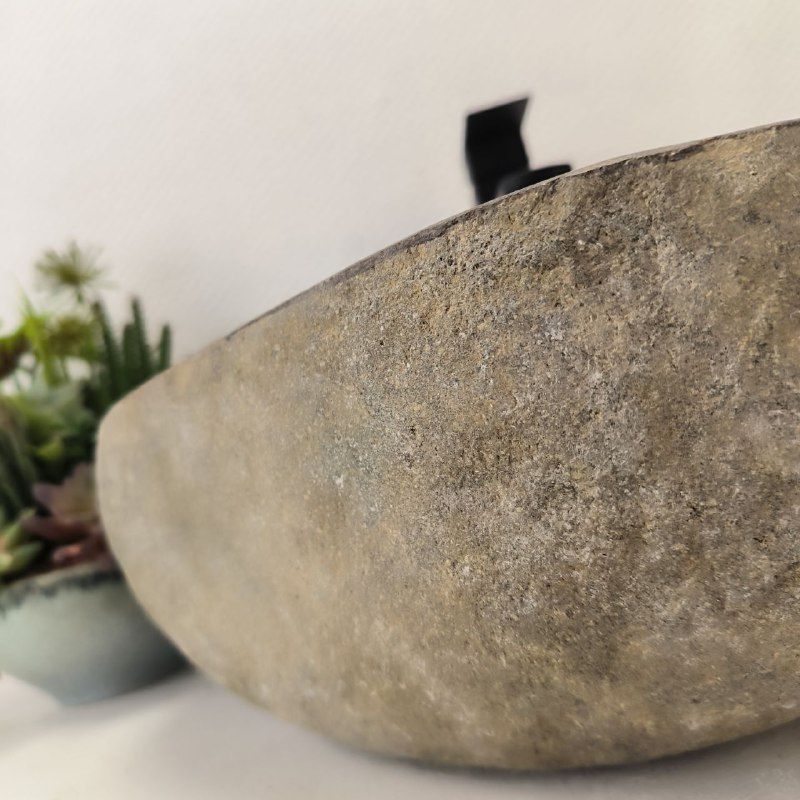 Раковина из речного камня RS-63428 (47*37*15) из натурального камня
